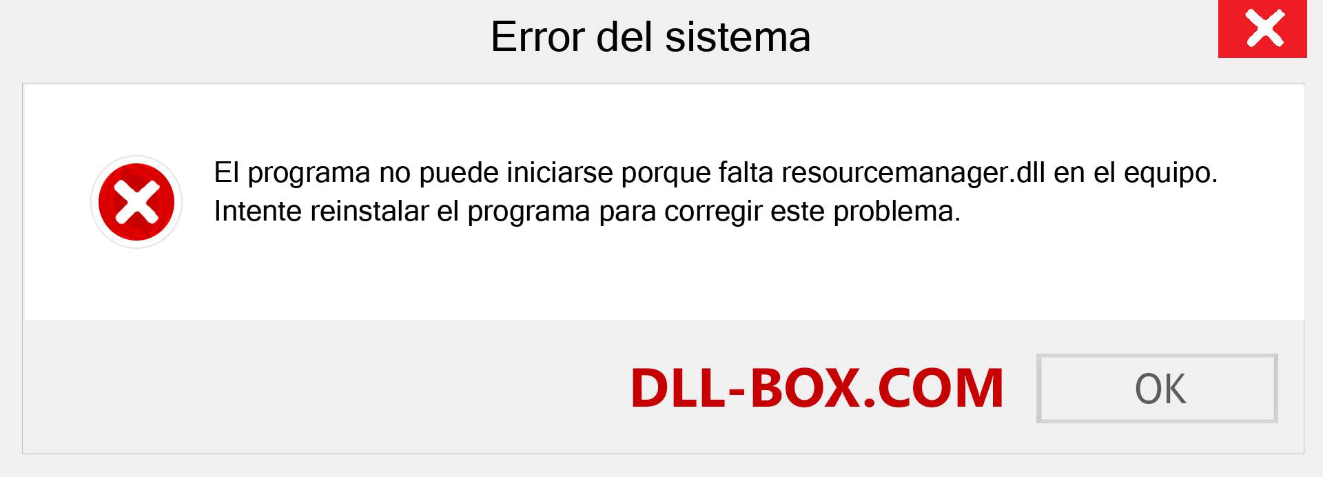 ¿Falta el archivo resourcemanager.dll ?. Descargar para Windows 7, 8, 10 - Corregir resourcemanager dll Missing Error en Windows, fotos, imágenes